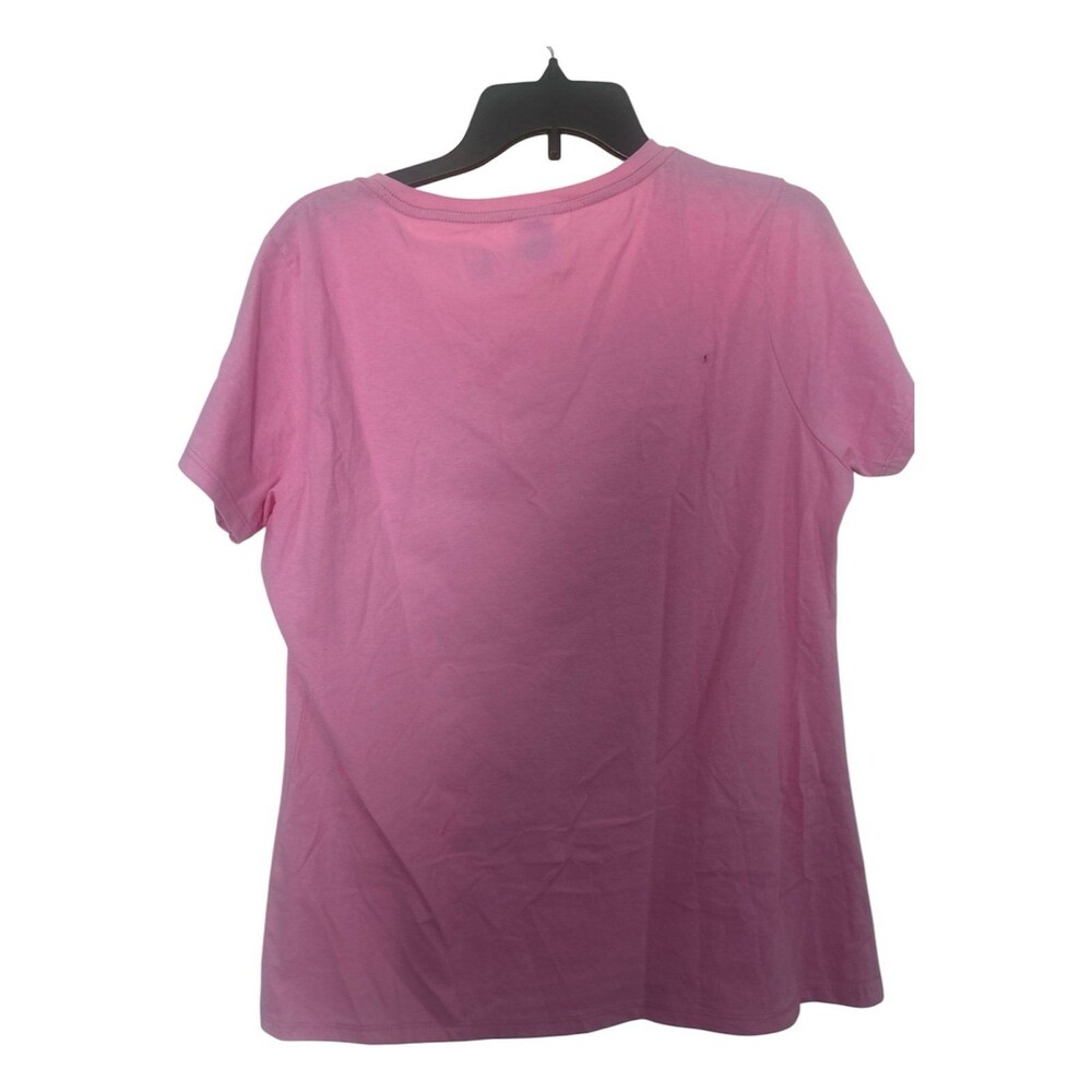 Barbie Women’s Pink V Neck Size L - Picture 2 of 3